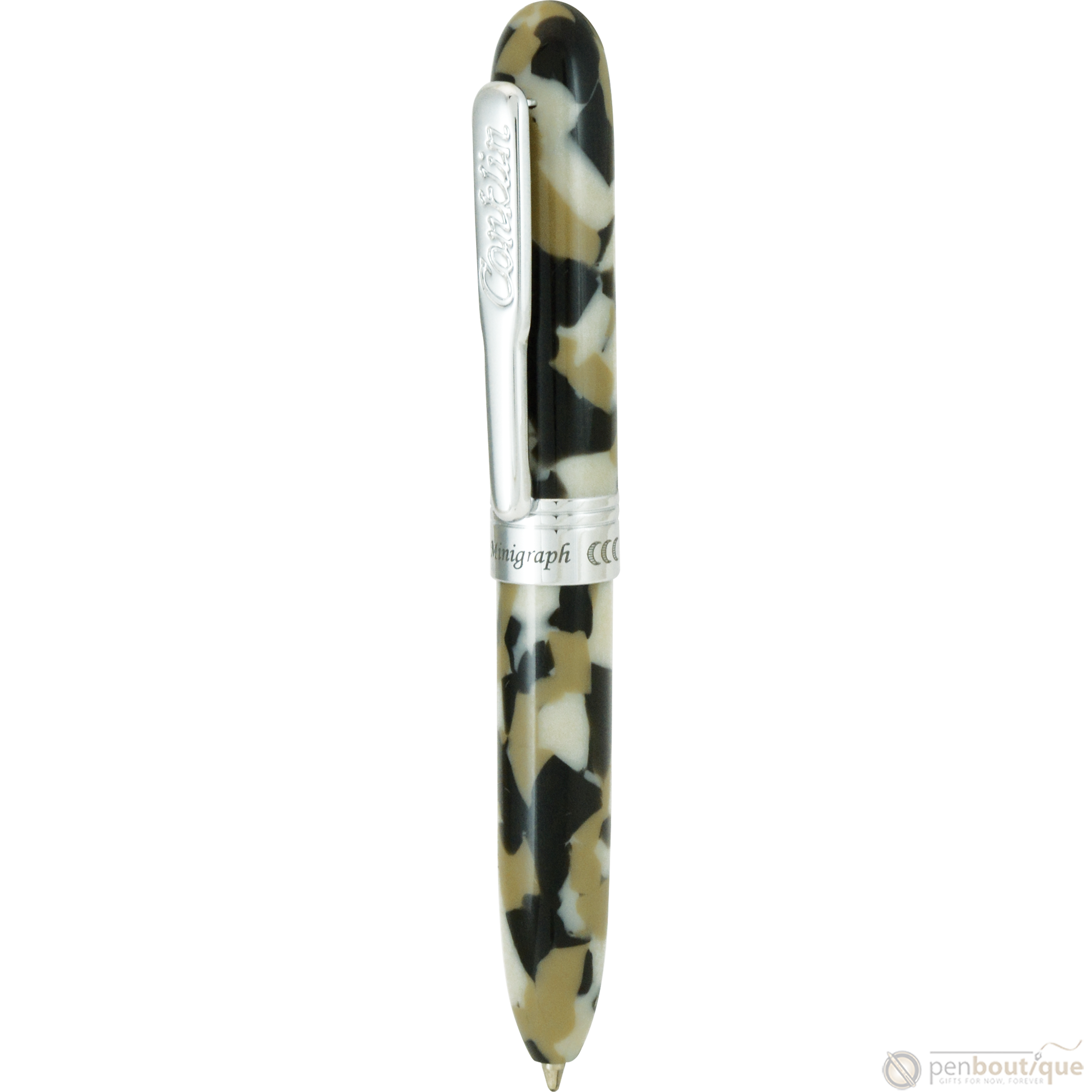 Conklin Minigraph Ballpoint Pen - White Satin - Pen Boutique Ltd