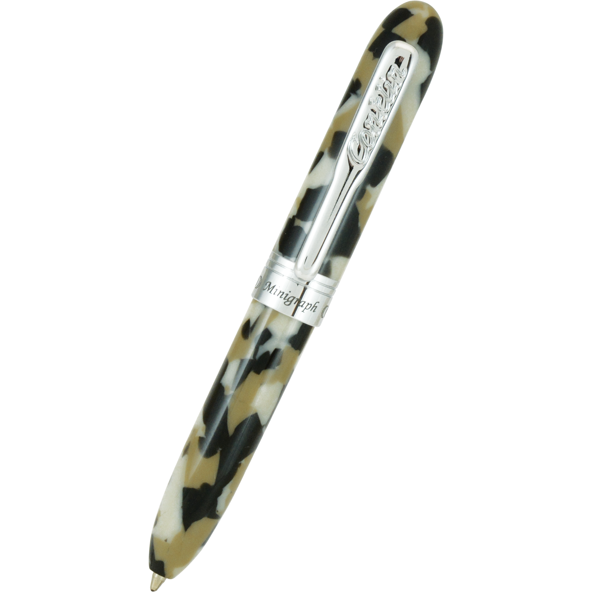 Conklin Minigraph Ballpoint Pen - White Satin - Pen Boutique Ltd