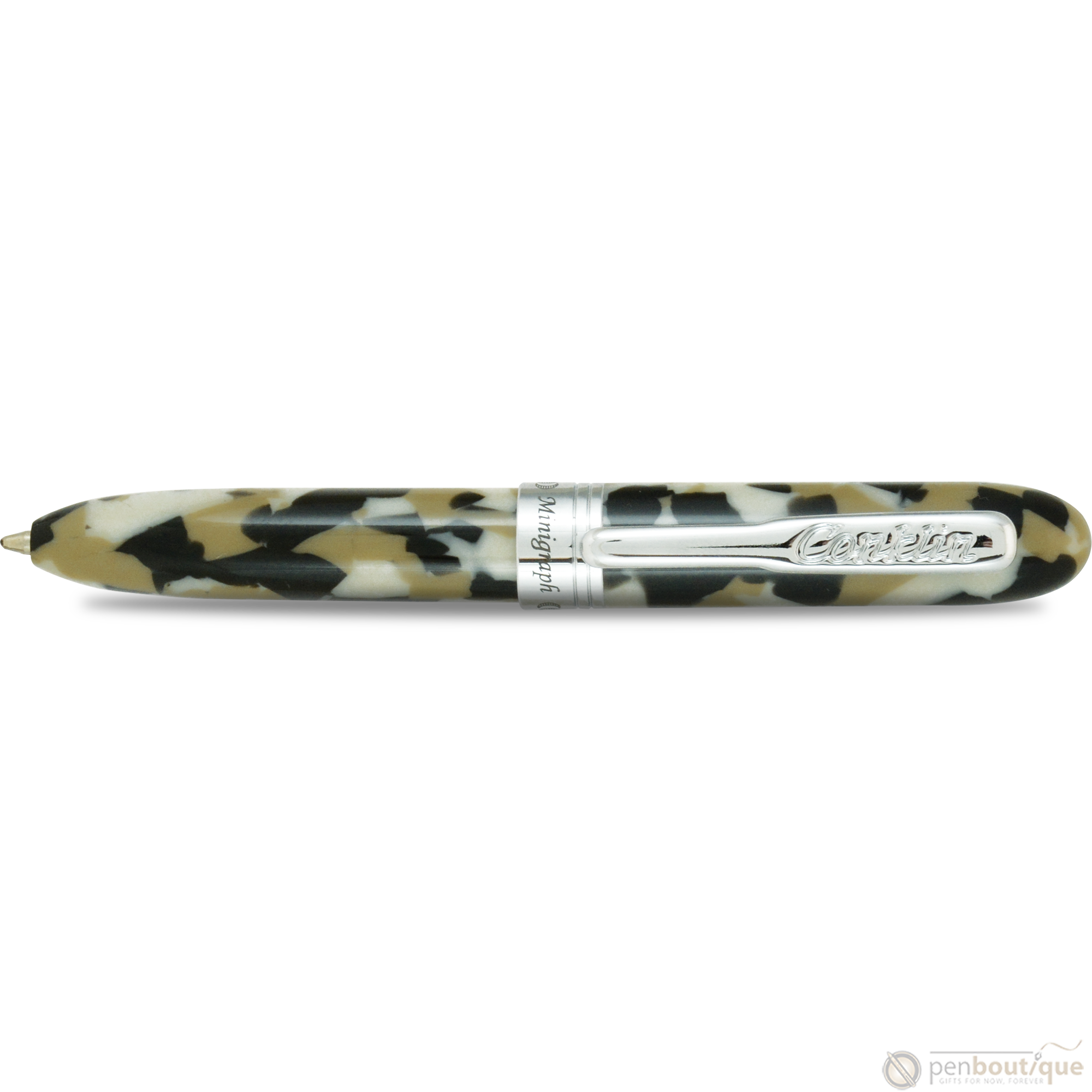 Conklin Minigraph Ballpoint Pen - White Satin - Pen Boutique Ltd