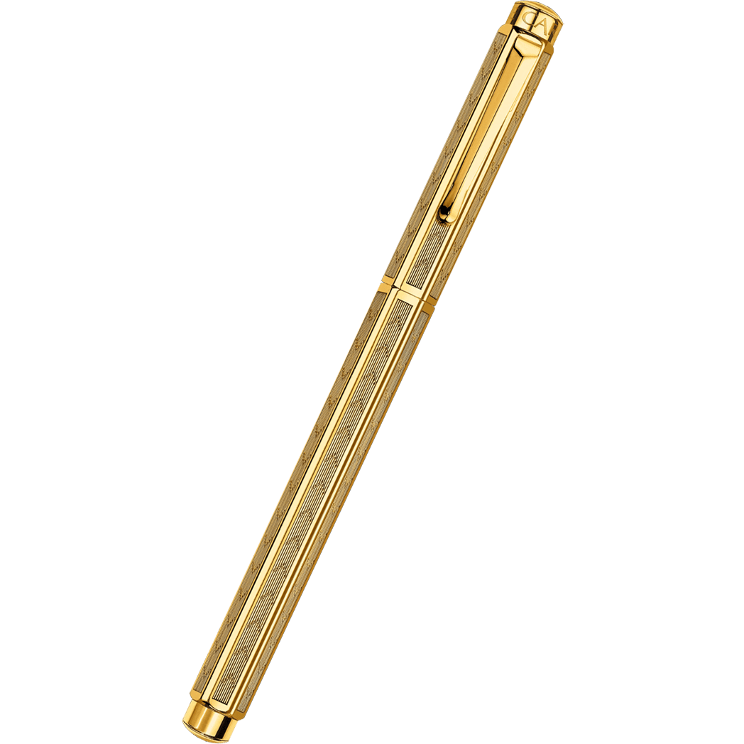 Caran d'Ache Ecridor Fountain Pen - Chevron Gilded - Pen Boutique Ltd
