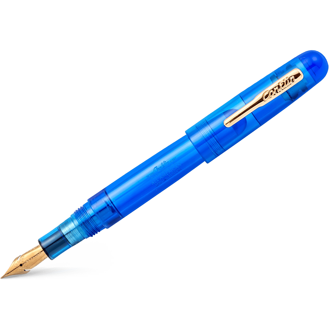 Conklin All American Fountain Pen - Special Eyedropper Edition - Demo Blue - Pen Boutique Ltd