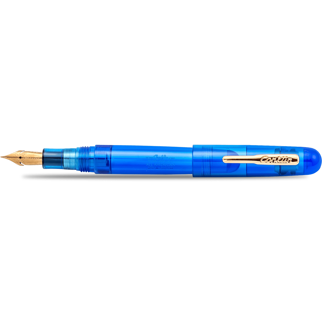 Conklin All American Fountain Pen - Special Eyedropper Edition - Demo Blue - Pen Boutique Ltd