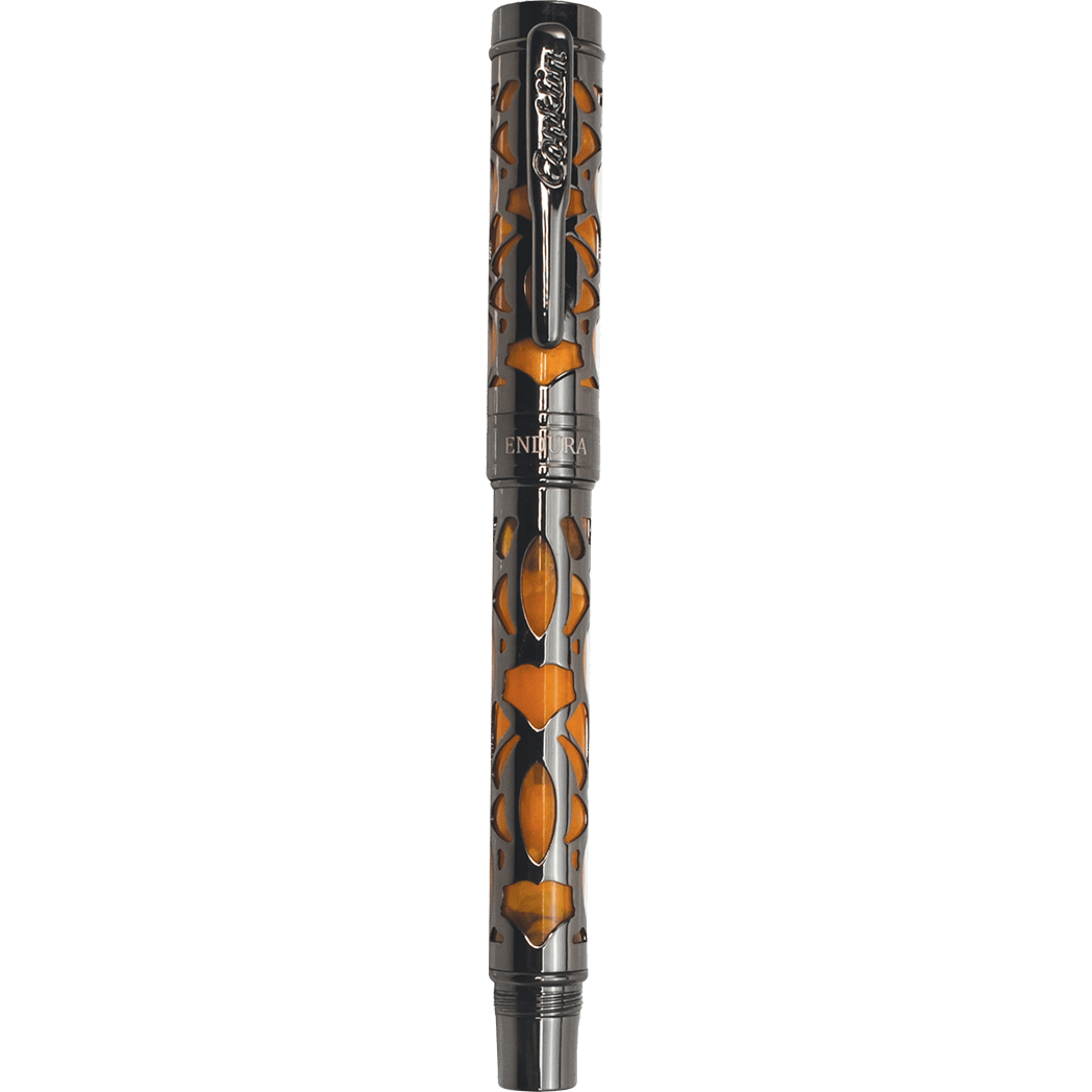 Conklin Endura Fountain Pen - Deco Crest Orange - Pen Boutique Ltd