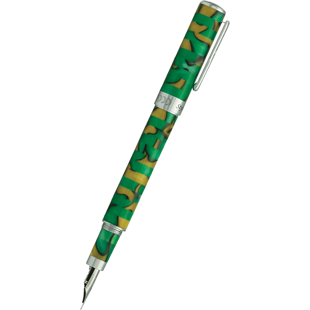 Conklin Stylograph Fountain Pen - Mosaic Green/Brown - Pen Boutique Ltd