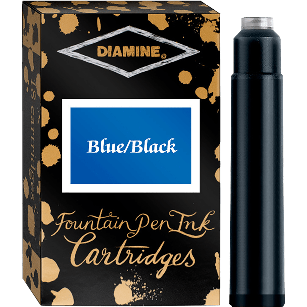 Diamine Ink Cartridges - Blue Black - 18/pk - Pen Boutique Ltd