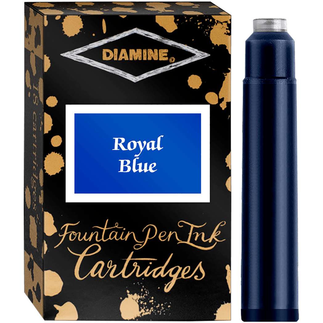 Diamine Ink Cartridges - Royal Blue - 18/pk - Pen Boutique Ltd