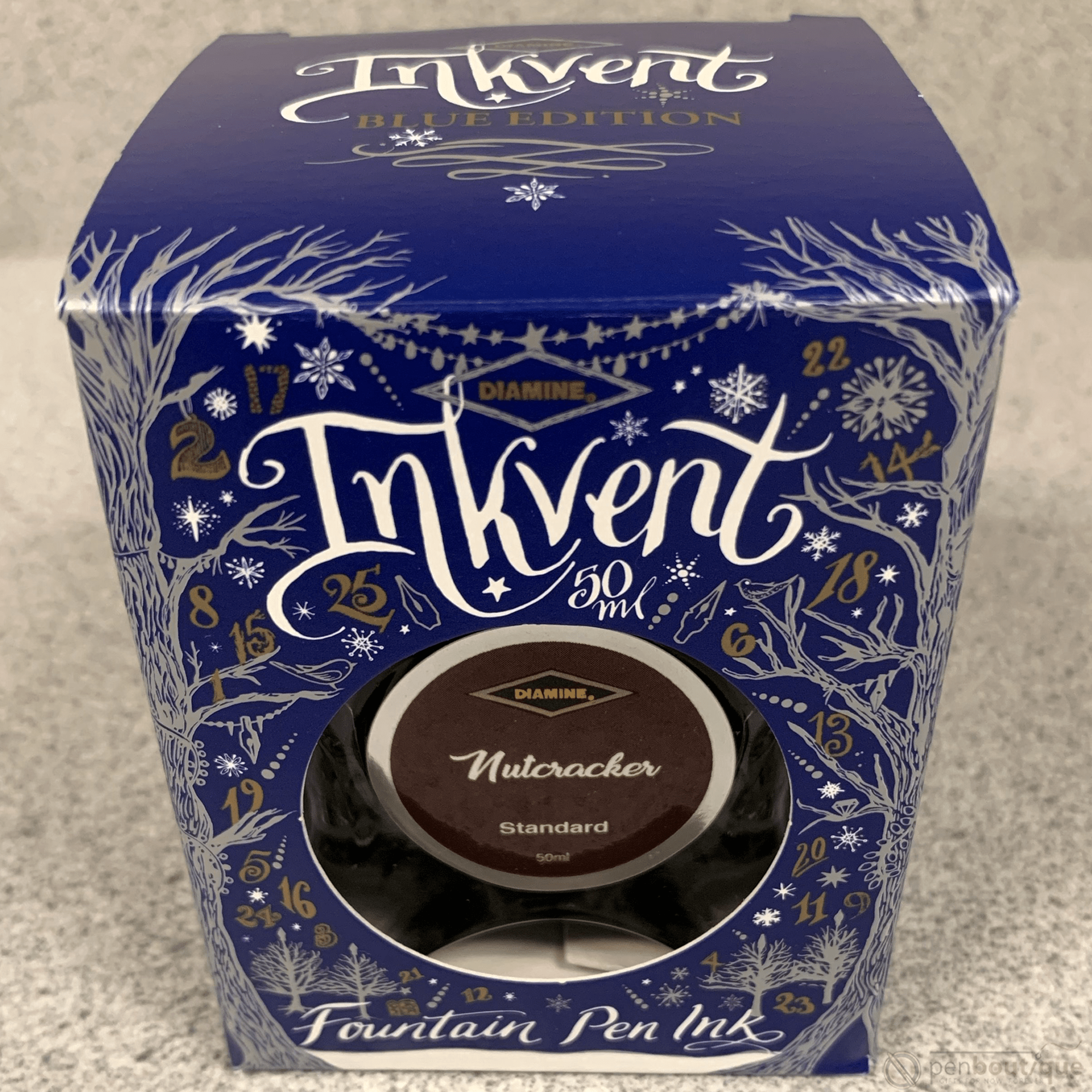 Diamine Ink Bottle - 2019 Inkvent - Blue Edition - Standard Ink Bottle - Nutcracker - 50ml - Pen Boutique Ltd
