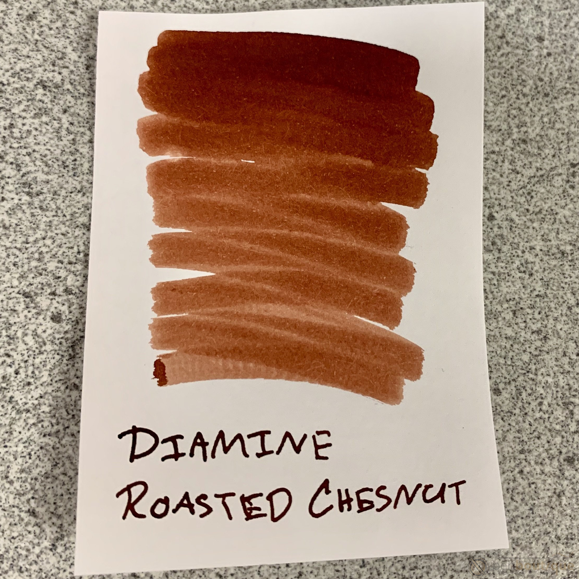 Diamine Ink Bottle - 2019 Inkvent - Blue Edition - Standard Ink Bottle - Standard - Roasted Chestnut - 50ml - Pen Boutique Ltd