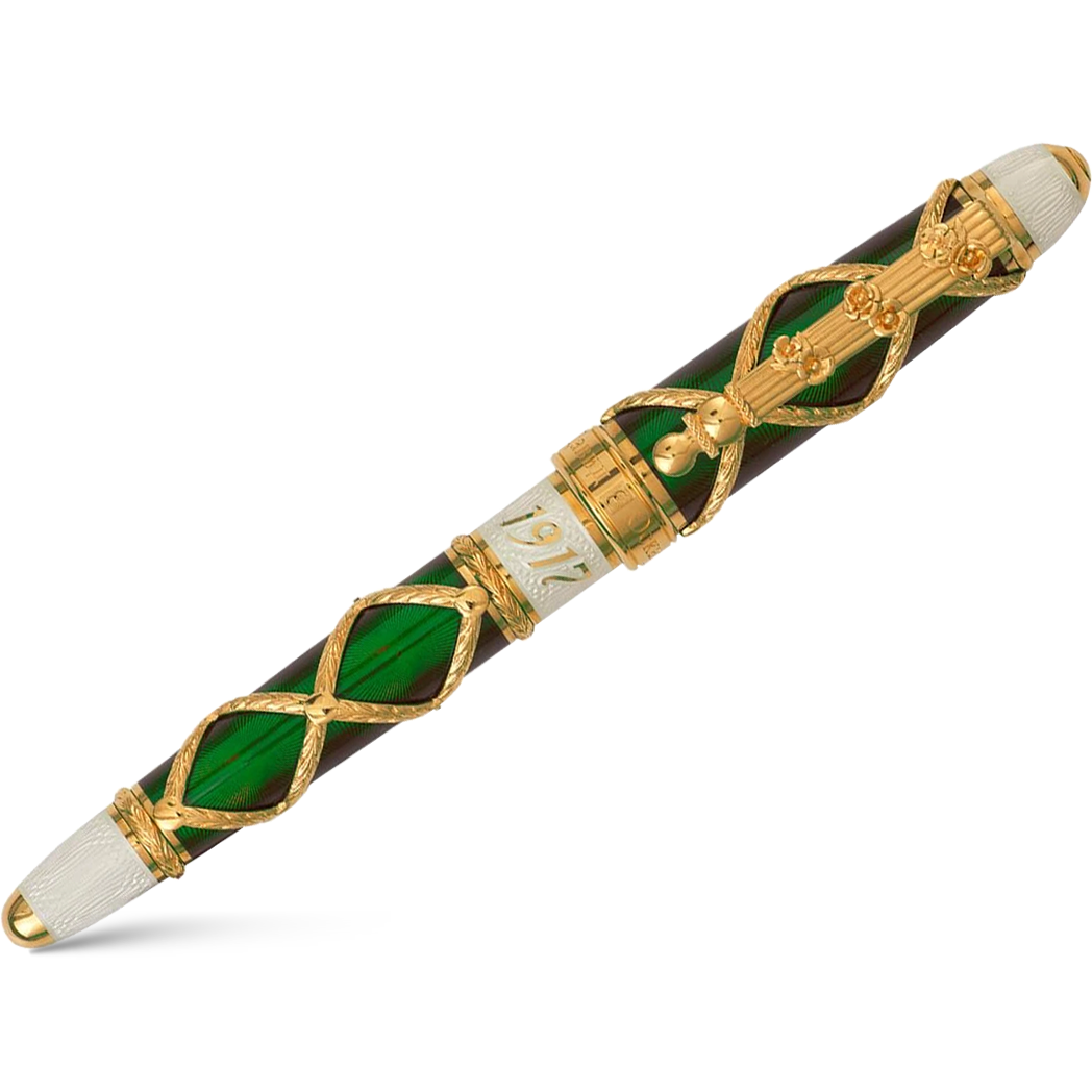 David Oscarson Russian Imperial Emerald Limited Edition Rollerball Pen - Pen Boutique Ltd