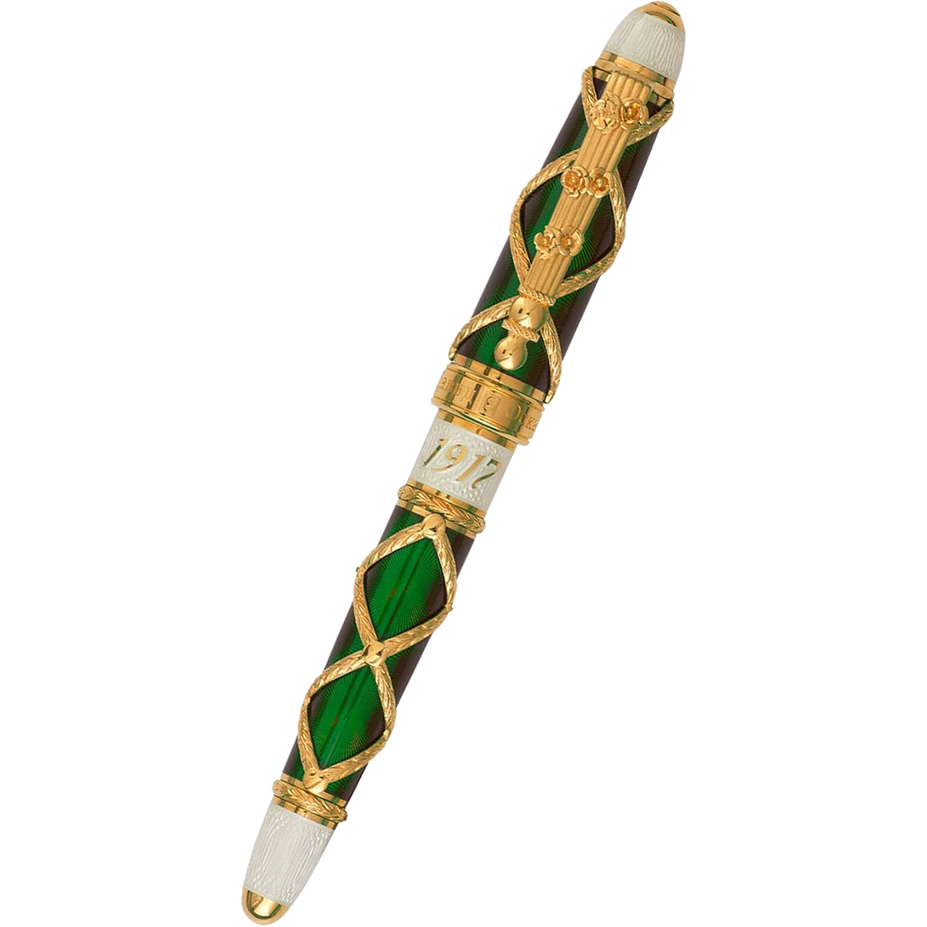 David Oscarson Russian Imperial Emerald Limited Edition Rollerball Pen - Pen Boutique Ltd