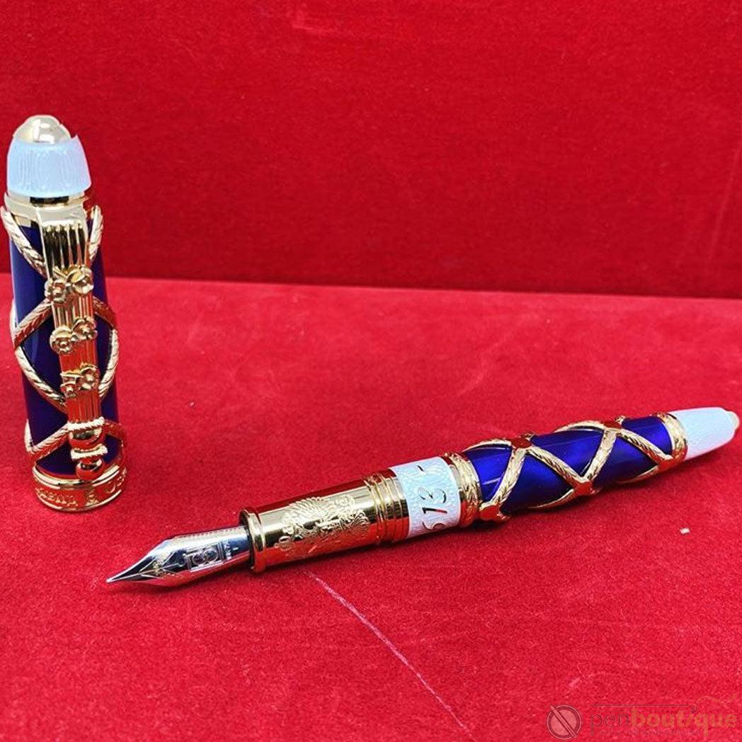 David Oscarson Russian Imperial Sapphire Limited Edition Fountain Pen - Pen Boutique Ltd