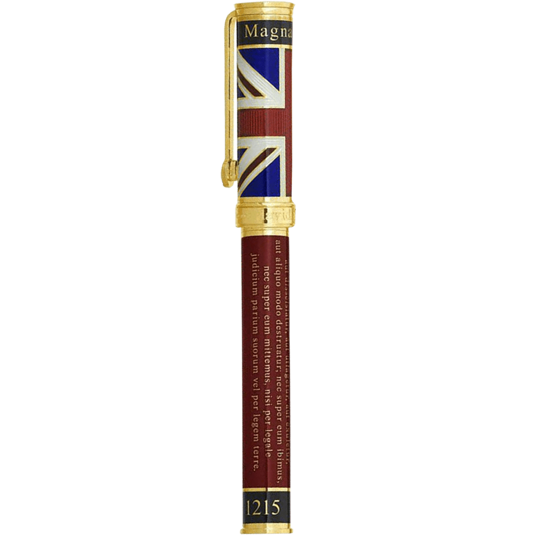 David Oscarson Magna Carta Fountain Pen - Translucent Ruby - Pen Boutique Ltd