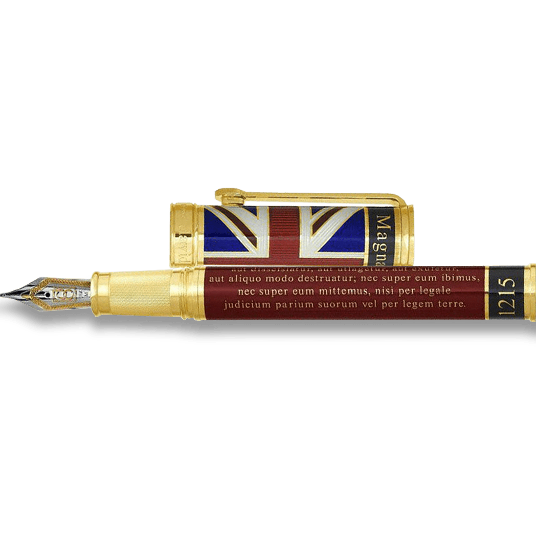 David Oscarson Magna Carta Fountain Pen - Translucent Ruby - Pen Boutique Ltd