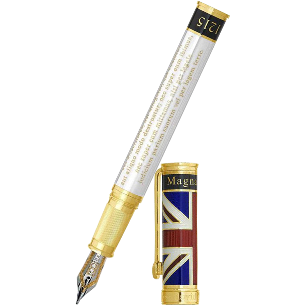 David Oscarson Magna Carta Fountain Pen - Translucent Pearl - Pen Boutique Ltd