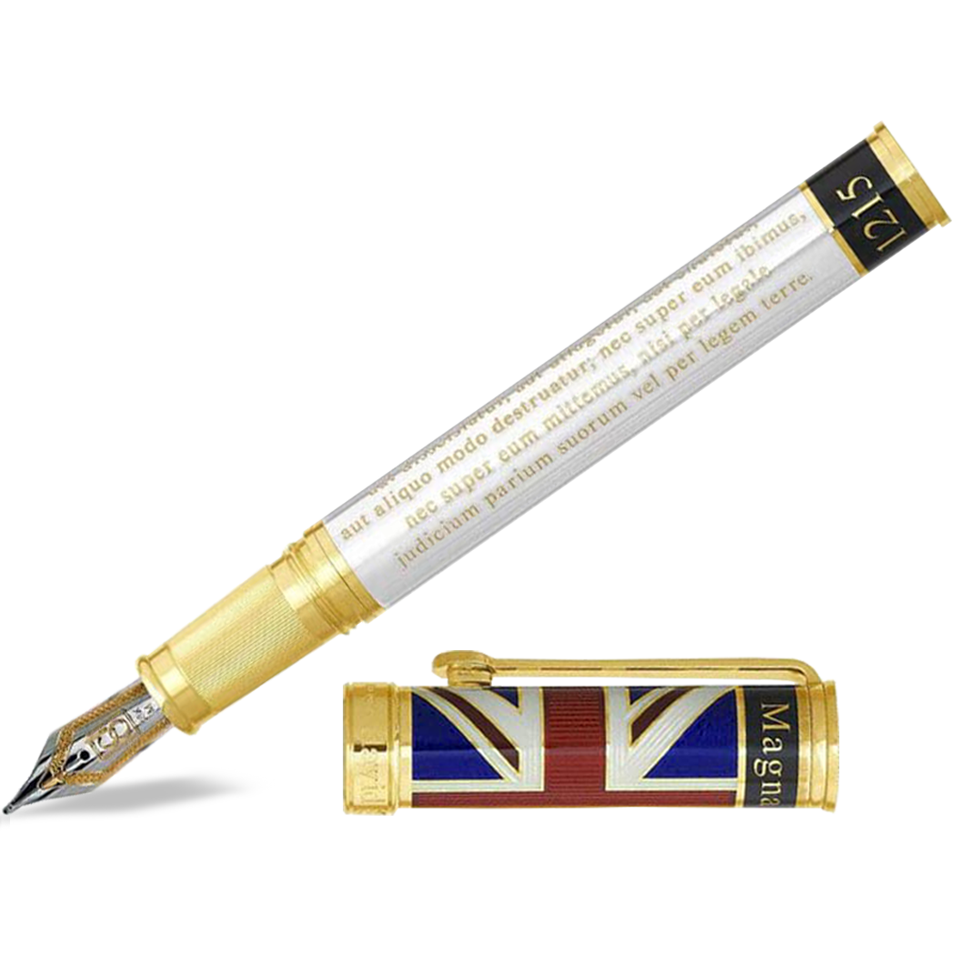 David Oscarson Magna Carta Fountain Pen - Translucent Pearl - Pen Boutique Ltd