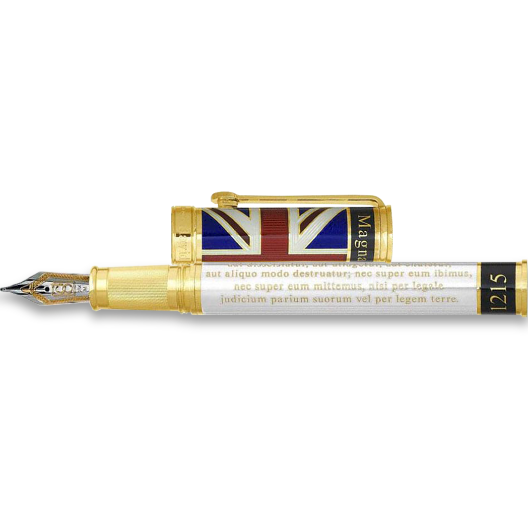 David Oscarson Magna Carta Fountain Pen - Translucent Pearl - Pen Boutique Ltd