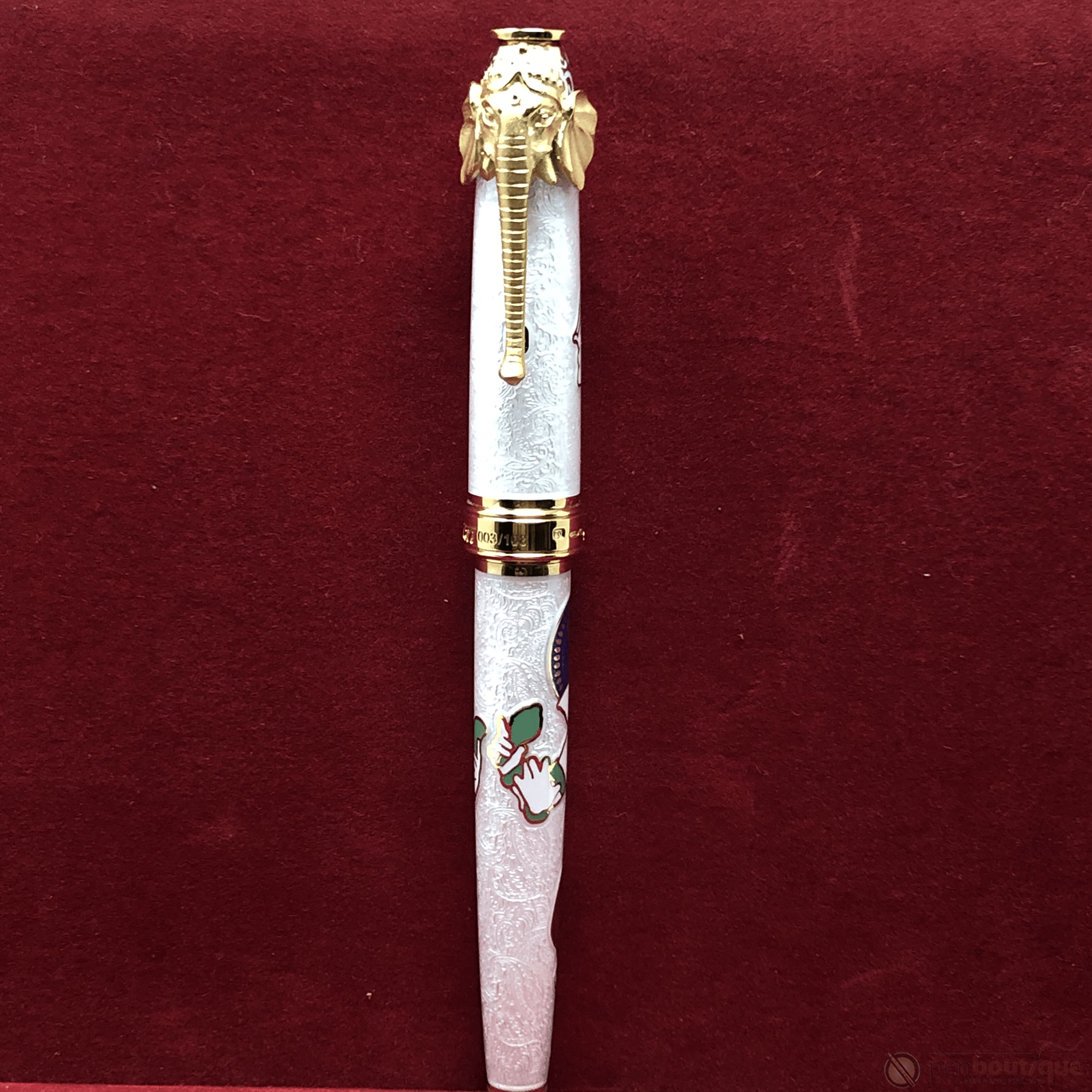 David Oscarson Lord Ganesha Fountain Pen - White - Pen Boutique Ltd