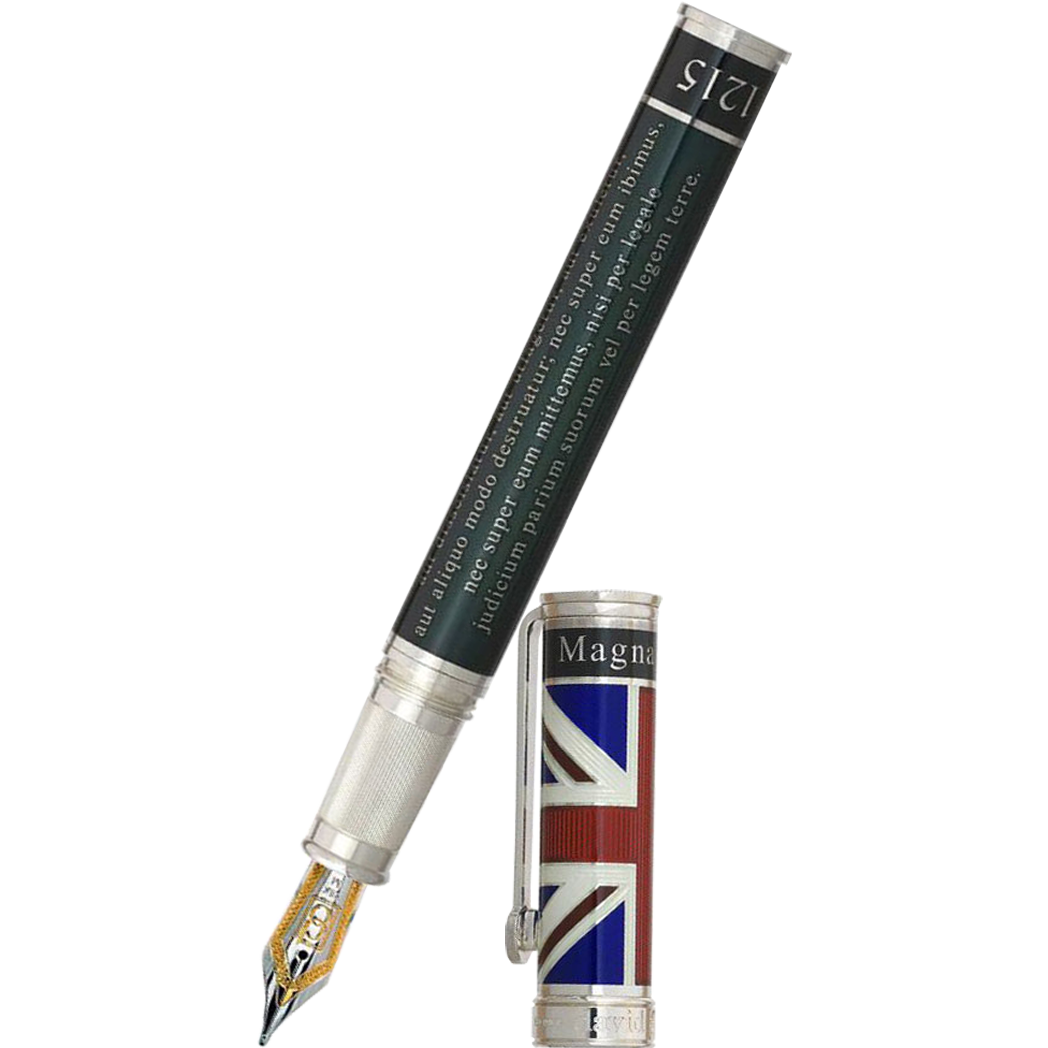 David Oscarson Magna Carta Fountain Pen - Translucent Black - Pen Boutique Ltd