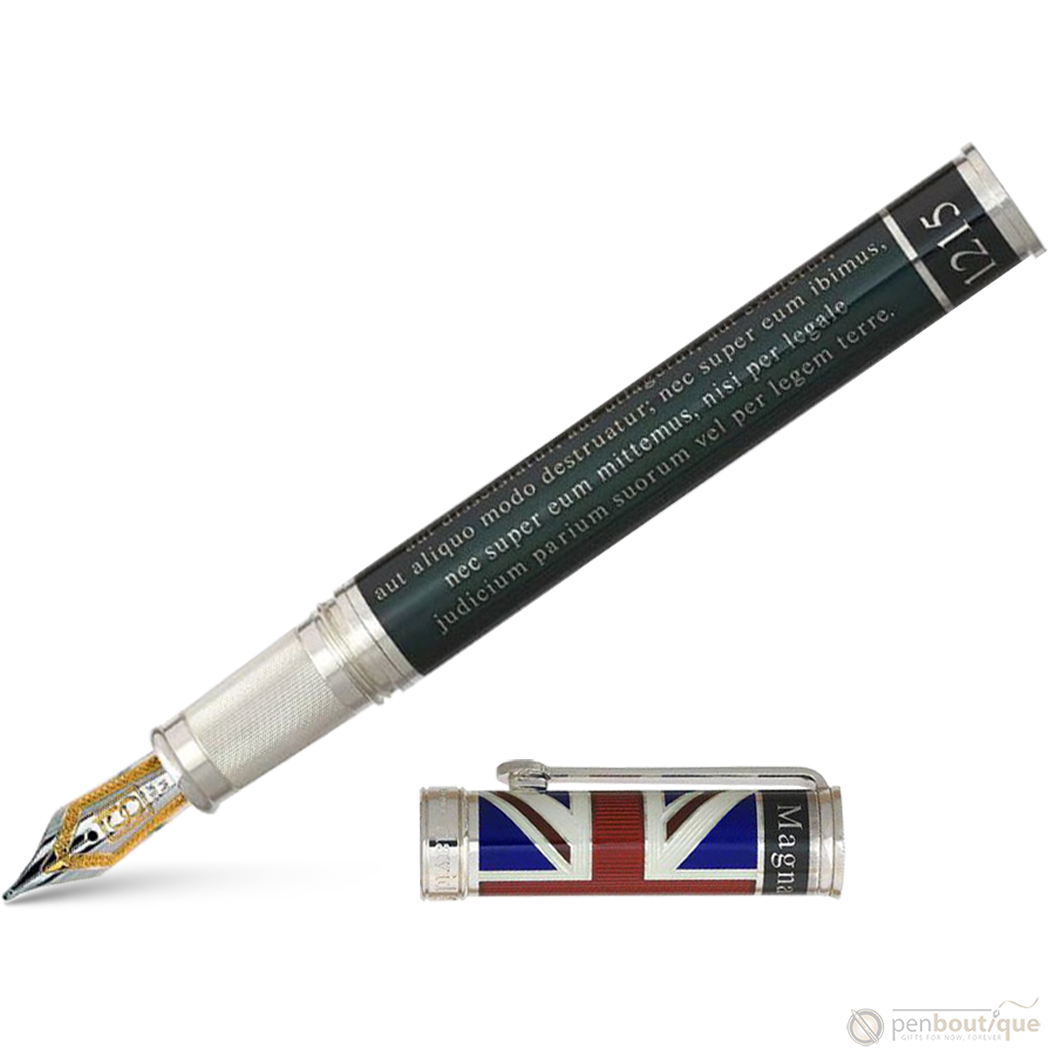 David Oscarson Magna Carta Fountain Pen - Translucent Black - Pen Boutique Ltd