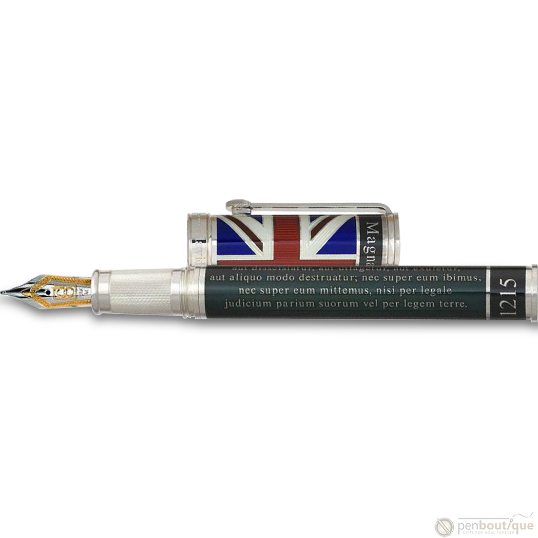 David Oscarson Magna Carta Fountain Pen - Translucent Black - Pen Boutique Ltd