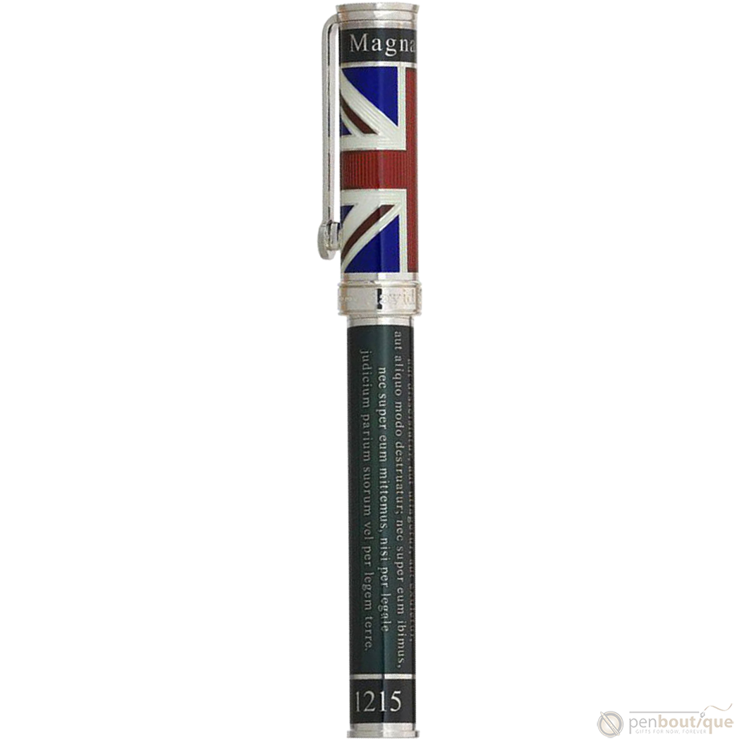 David Oscarson Magna Carta Fountain Pen - Translucent Black - Pen Boutique Ltd