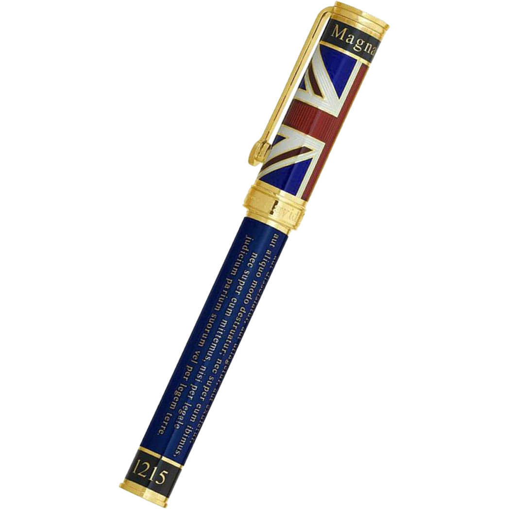 David Oscarson Magna Carta Fountain Pen - Translucent Sapphire-Pen Boutique Ltd