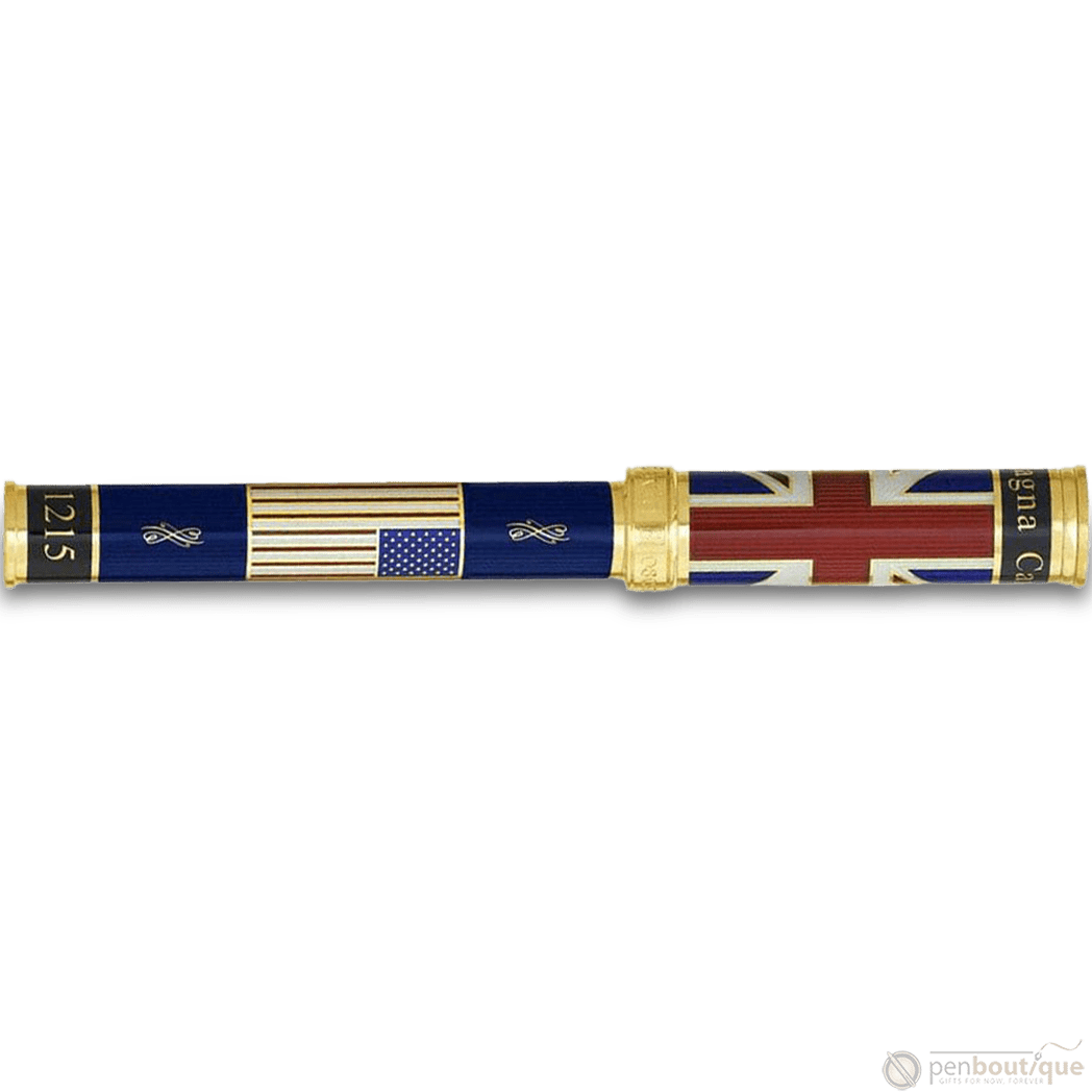 David Oscarson Magna Carta Fountain Pen - Translucent Sapphire - Pen Boutique Ltd