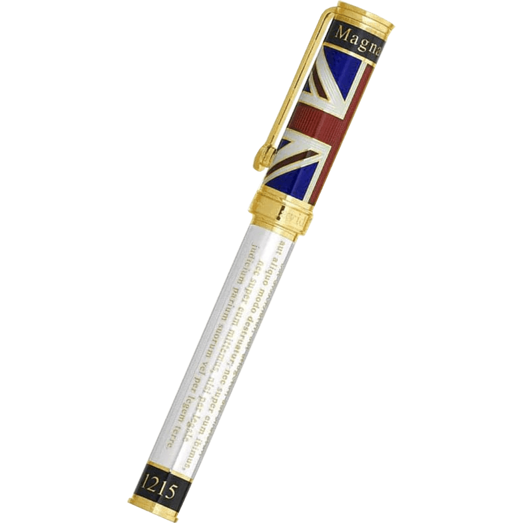 David Oscarson Magna Carta Rollerball Pen - Translucent Pearl - Pen Boutique Ltd