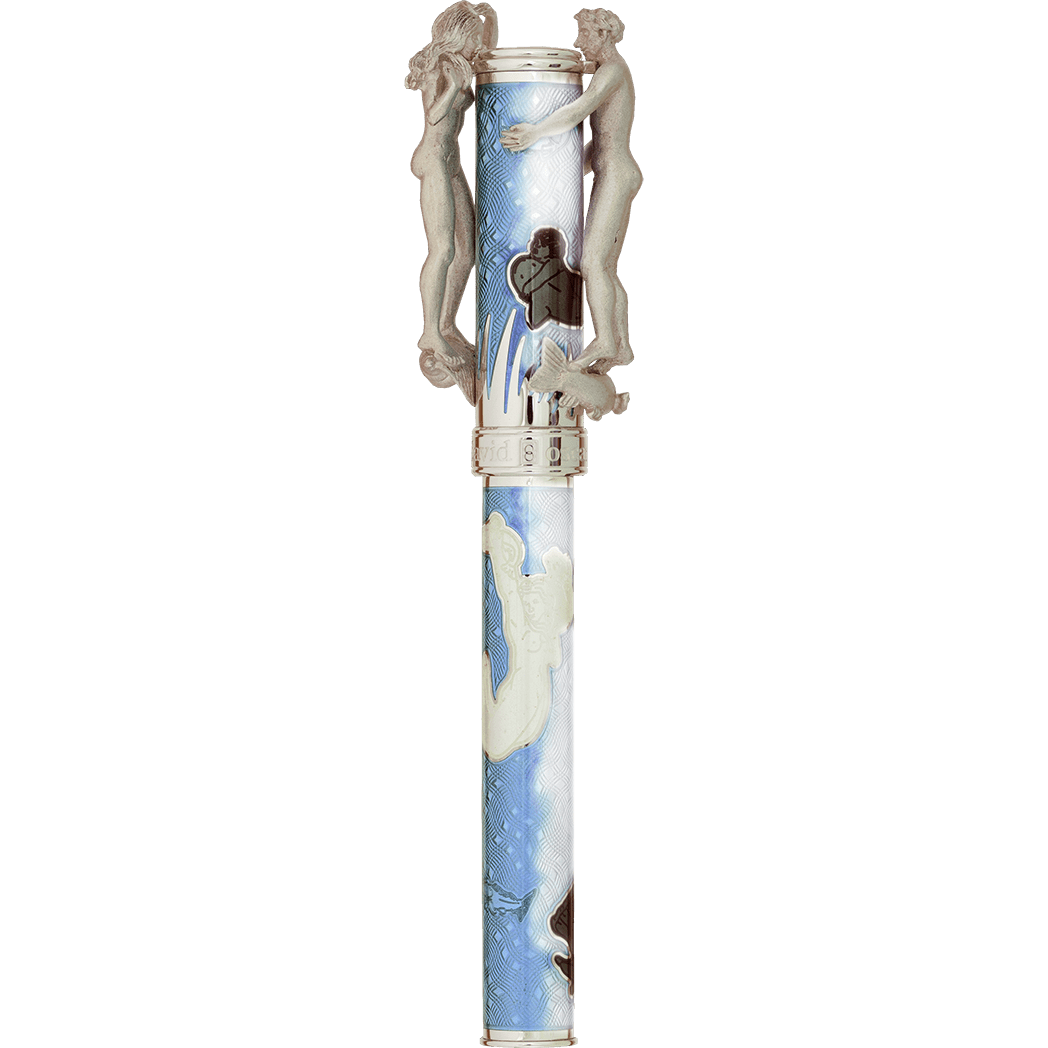 David Oscarson Marriage of the Waters Rollerball Pen - Sapphire - Pen Boutique Ltd