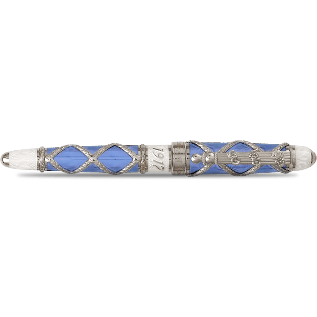 David Oscarson Russian Imperial Sky Blue Limited Edition Rollerball Pen - Pen Boutique Ltd