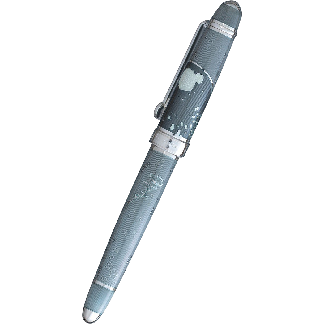 David Oscarson Sir Alexander Fleming Fountain Pen - Translucent Grey (Granite) - Pen Boutique Ltd