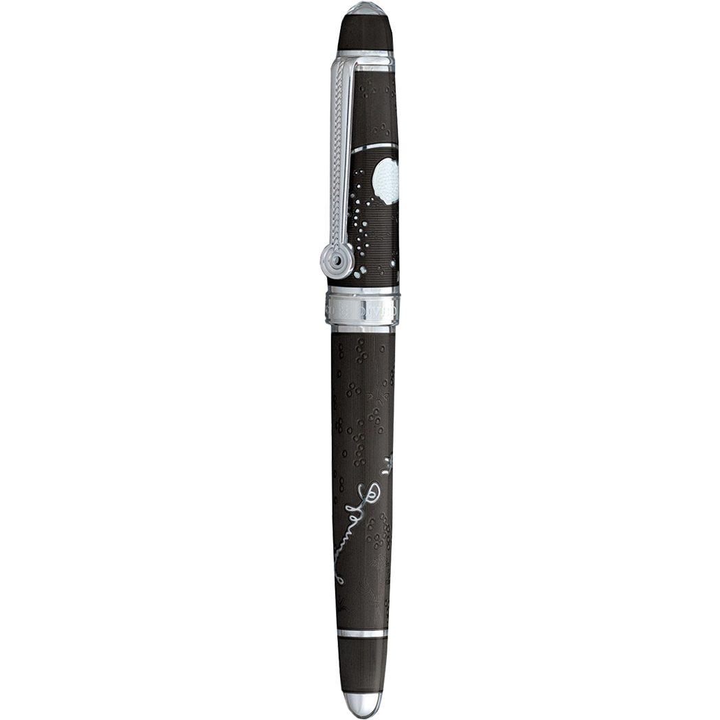 David Oscarson Sir Alexander Fleming Rollerball Pen - Translucent Black - Pen Boutique Ltd