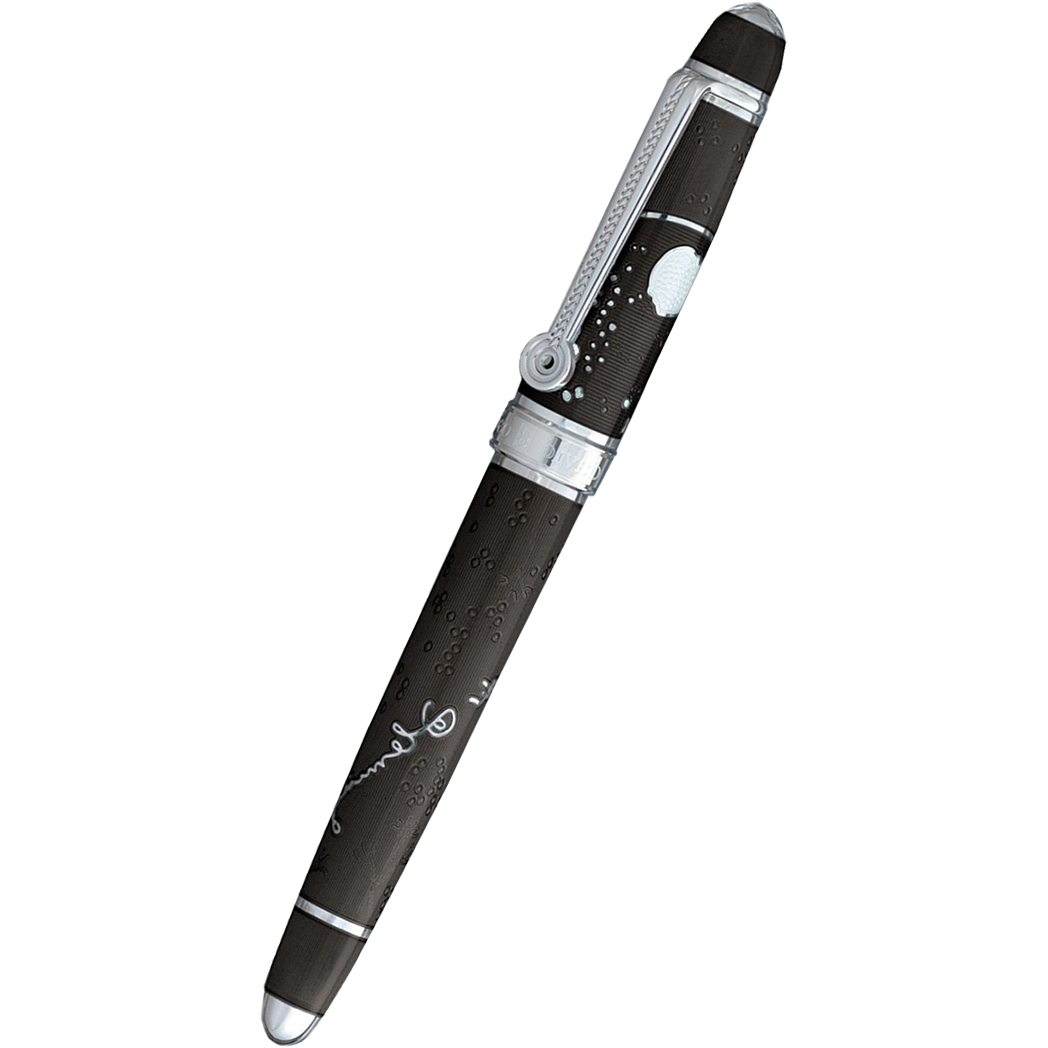 David Oscarson Sir Alexander Fleming Rollerball Pen - Translucent Black - Pen Boutique Ltd