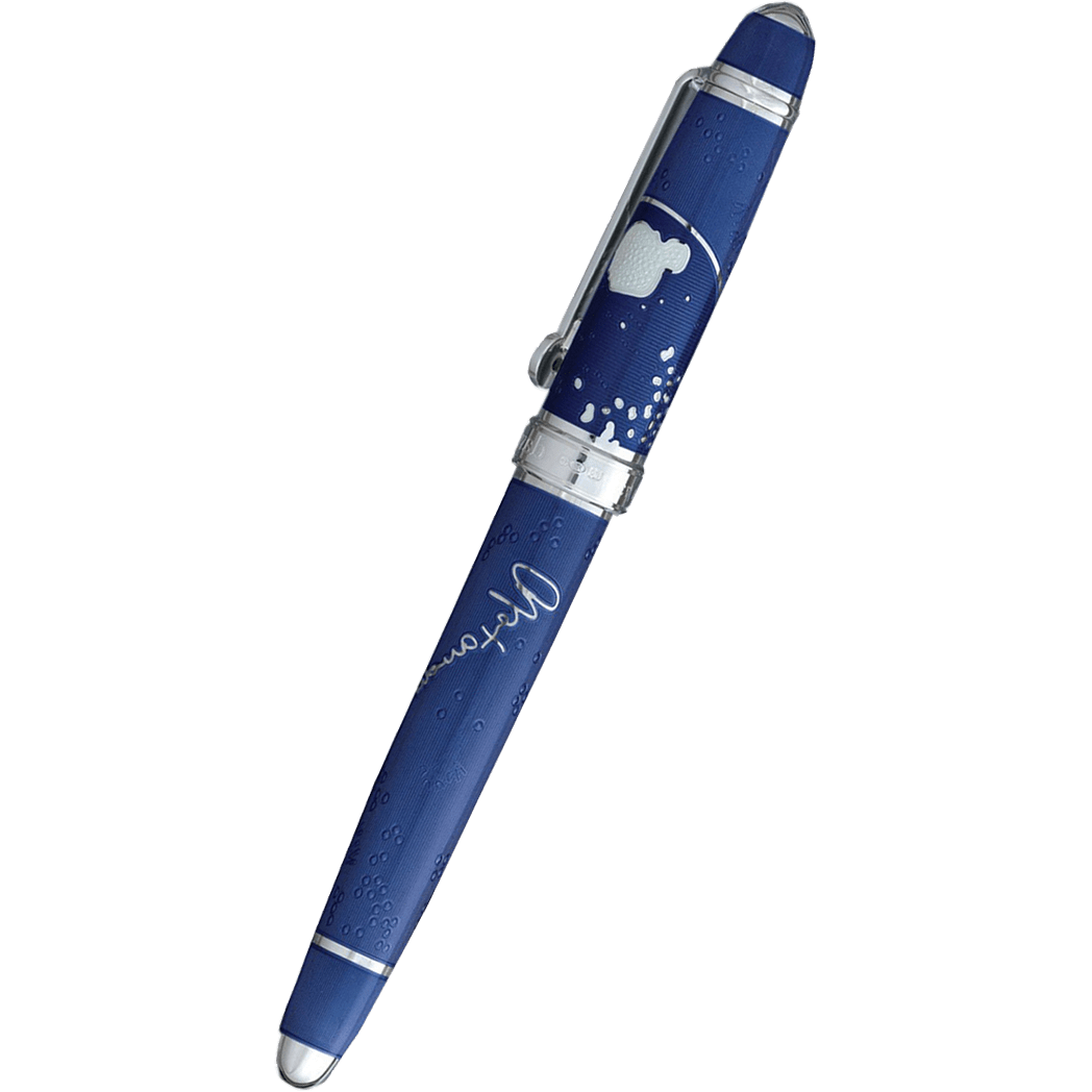 David Oscarson Sir Alexander Fleming Fountain Pen - Translucent Blue - Pen Boutique Ltd