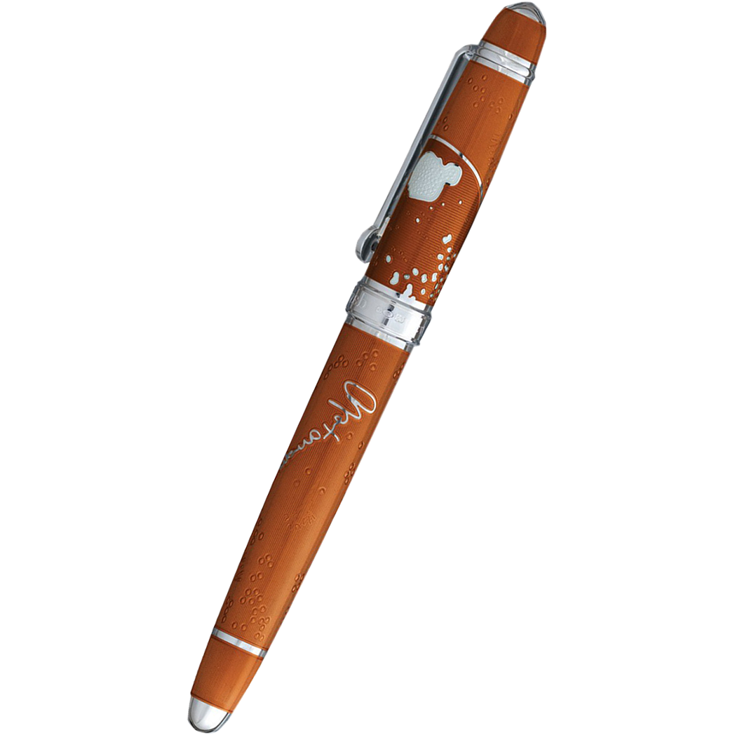 David Oscarson Sir Alexander Fleming Rollerball Pen - Translucent Orange (Saffron)-Pen Boutique Ltd