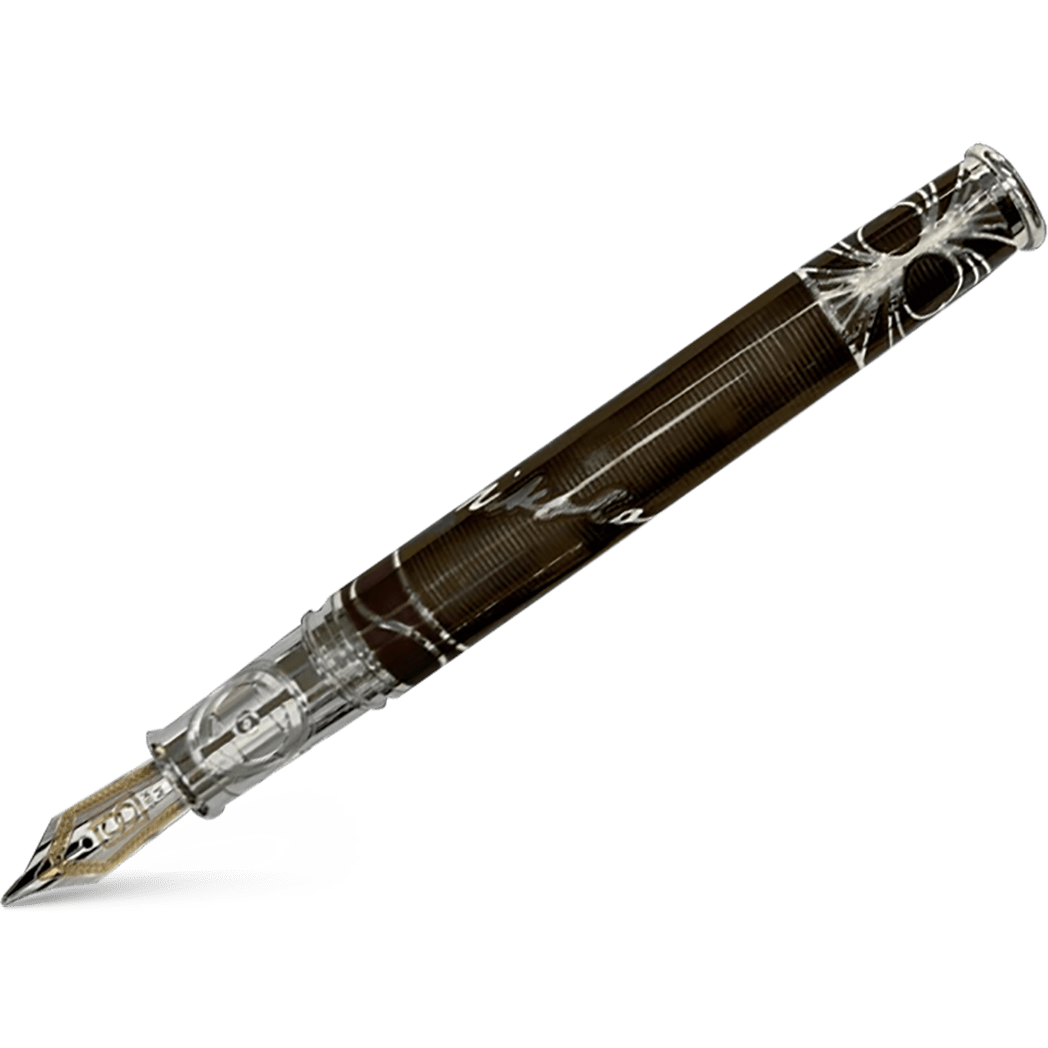 David Oscarson Tesla Fountain Pen - Translucent Mossy - Pen Boutique Ltd