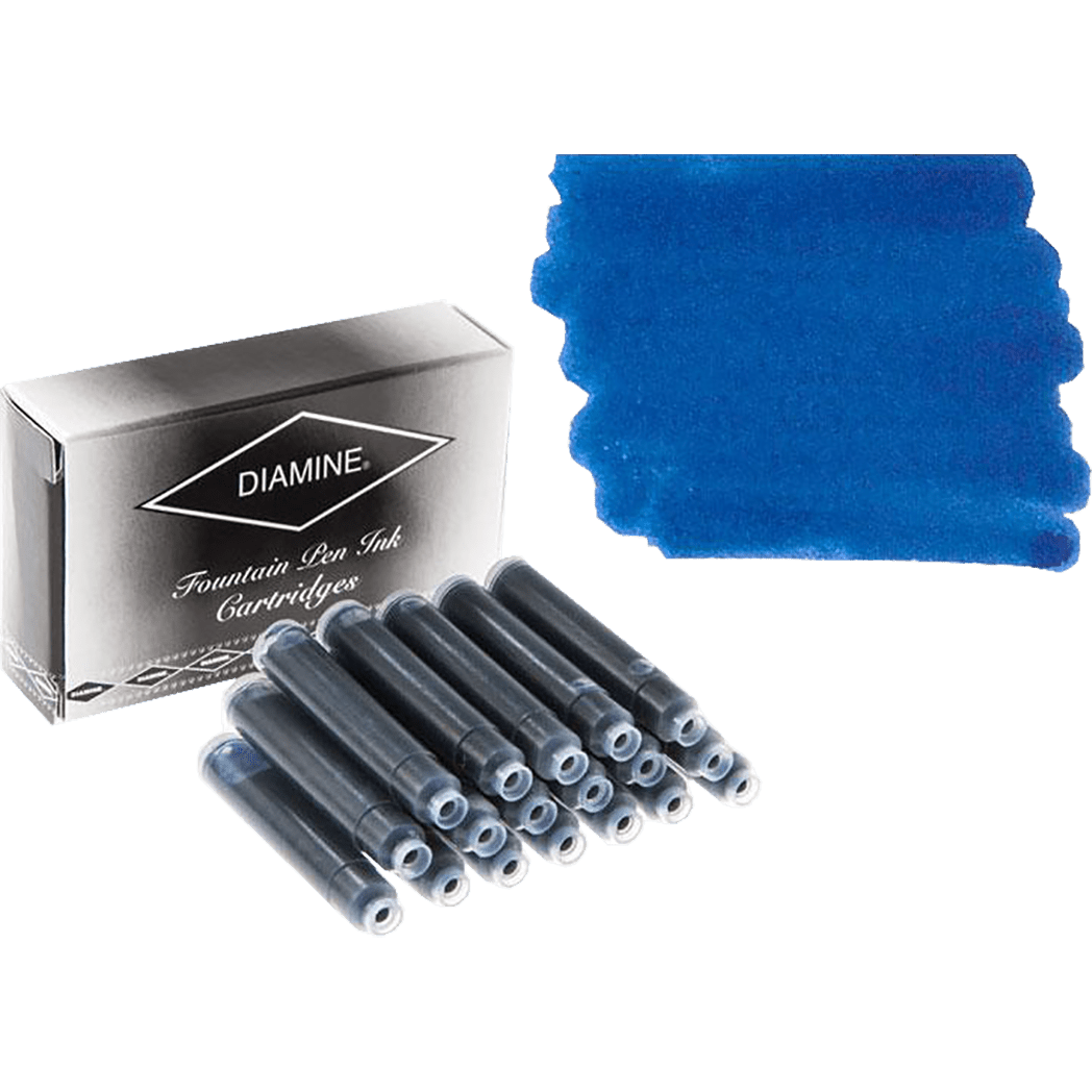 Diamine Ink Cartridges - Majestic Blue - 18/pk - Pen Boutique Ltd