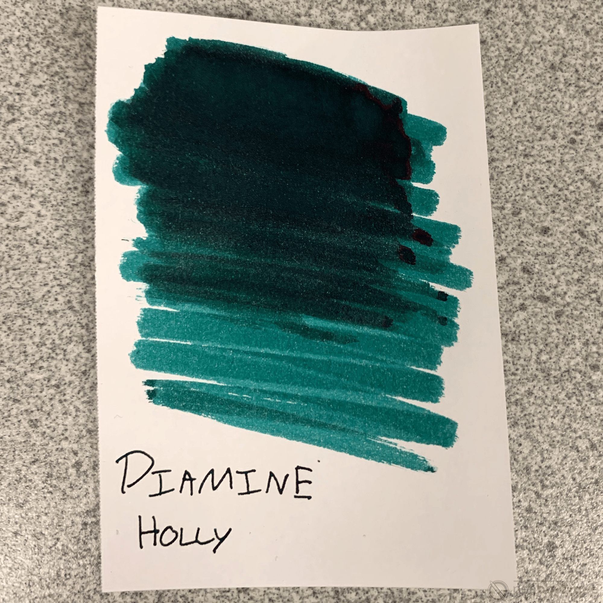 Diamine Ink Bottle - 2019 Inkvent - Blue Edition - Sheen Ink Bottle - Holly - 50ml - Pen Boutique Ltd