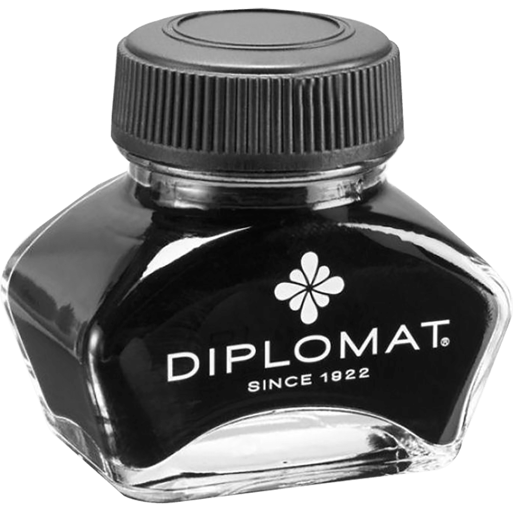 Diplomat Fountain Pen Black Bottled Ink - 30 ml - Pen Boutique Ltd