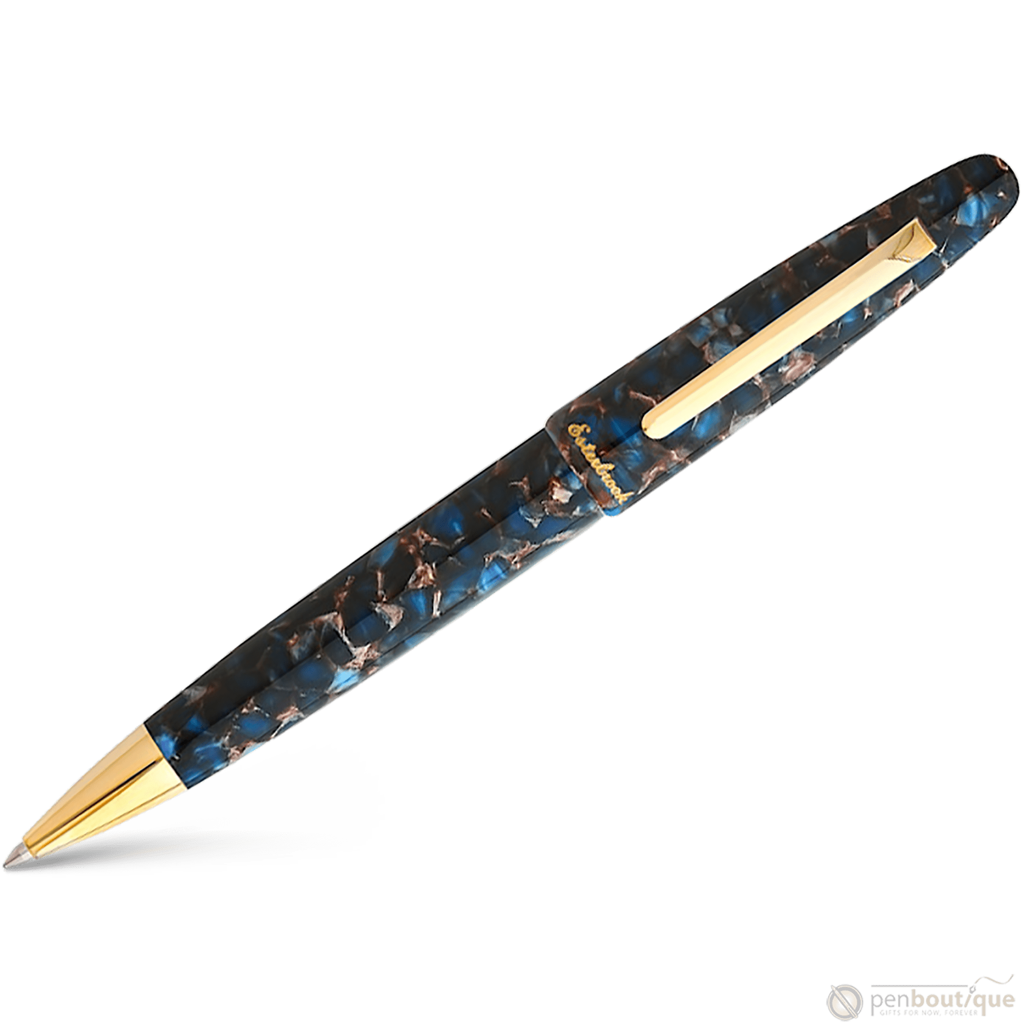 Esterbrook Estie Ballpoint Pen - Nouveau Bleu - Gold Trim - Pen Boutique Ltd