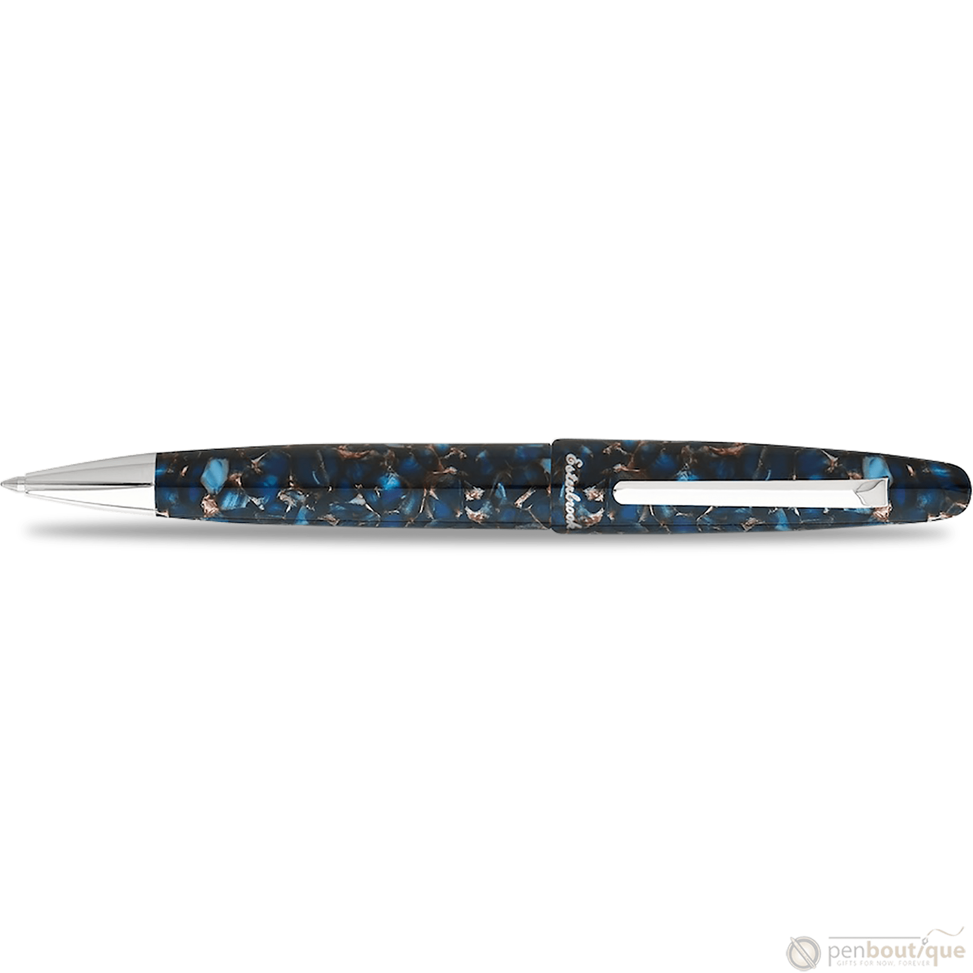 Esterbrook Estie Ballpoint Pen - Nouveau Bleu - Palladium Trim - Pen Boutique Ltd