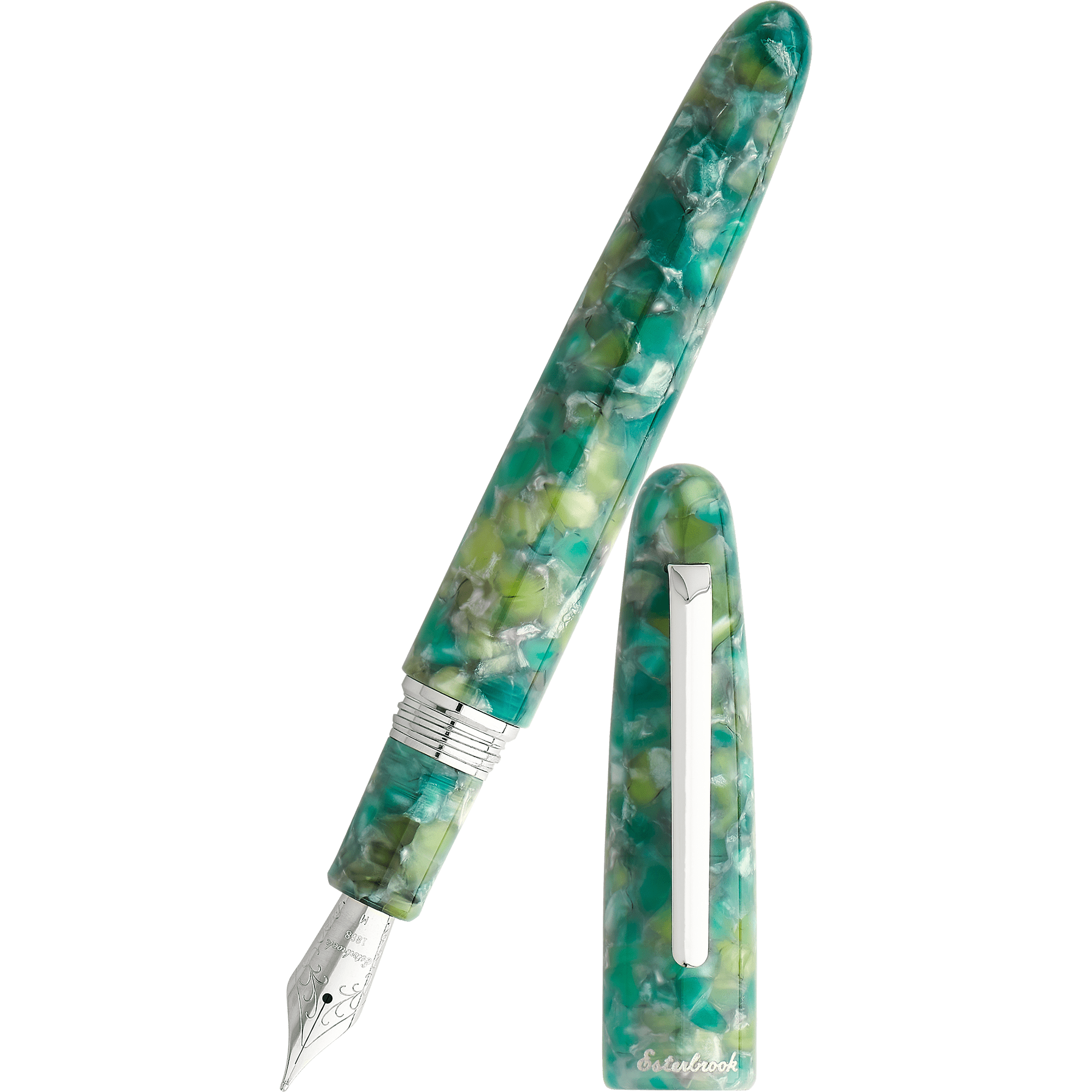 Esterbrook Estie Fountain Pen - Sea Glass - Palladium Trim - Oversized - Pen Boutique Ltd