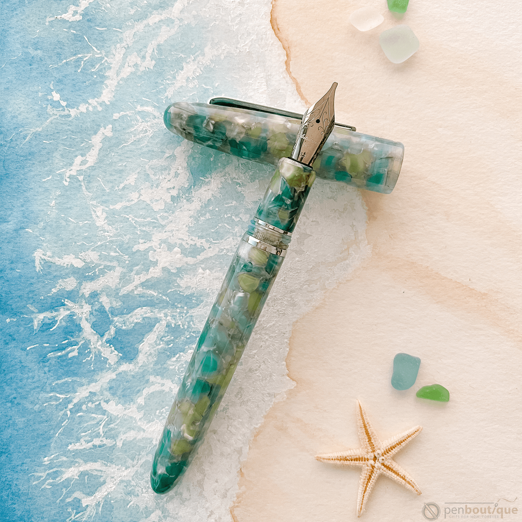 Esterbrook Estie Fountain Pen - Sea Glass - Palladium Trim - Pen Boutique Ltd