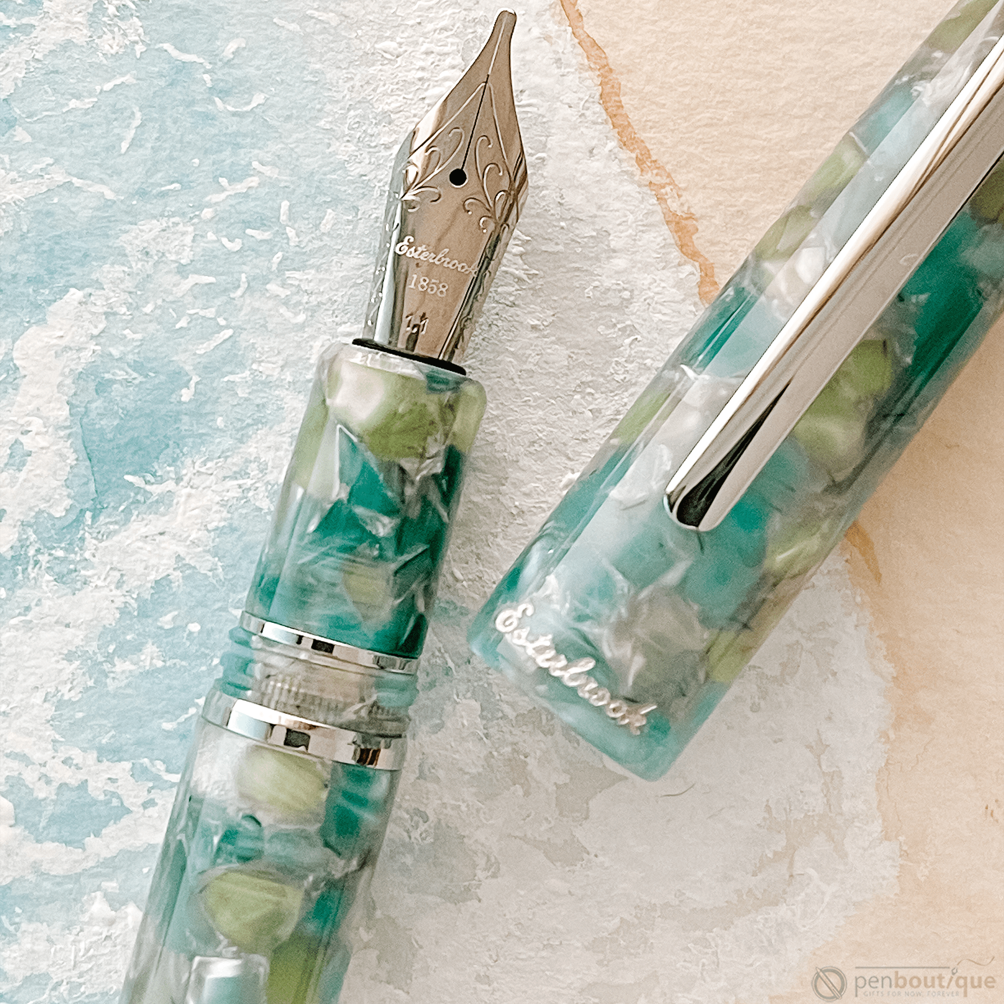 Esterbrook Estie Fountain Pen - Sea Glass - Palladium Trim - Pen Boutique Ltd