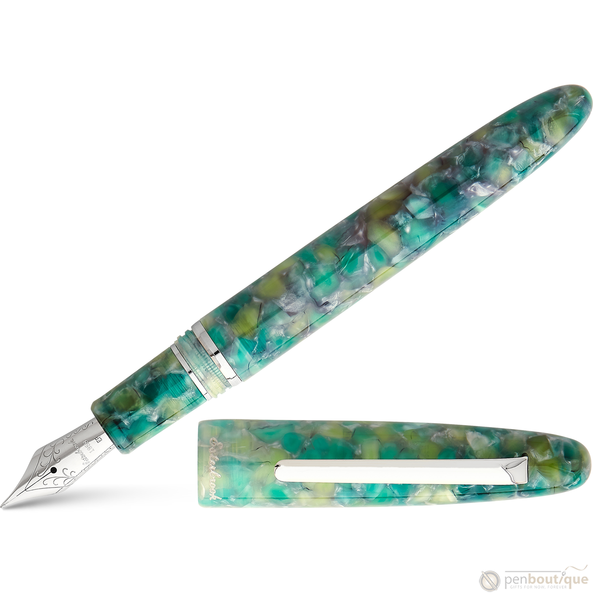 Esterbrook Estie Fountain Pen - Sea Glass - Palladium Trim - Pen Boutique Ltd