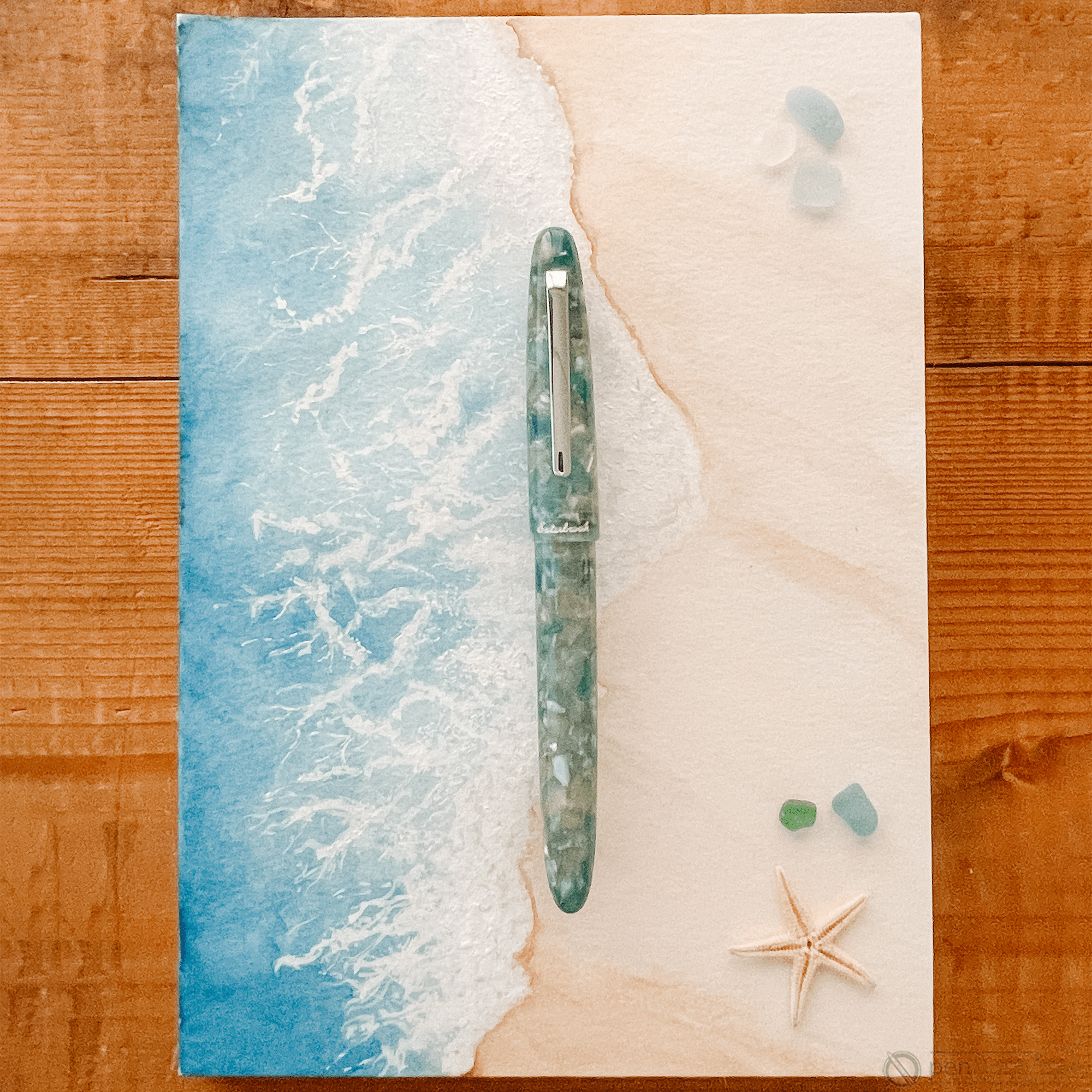 Esterbrook Estie Fountain Pen - Sea Glass - Palladium Trim - Pen Boutique Ltd