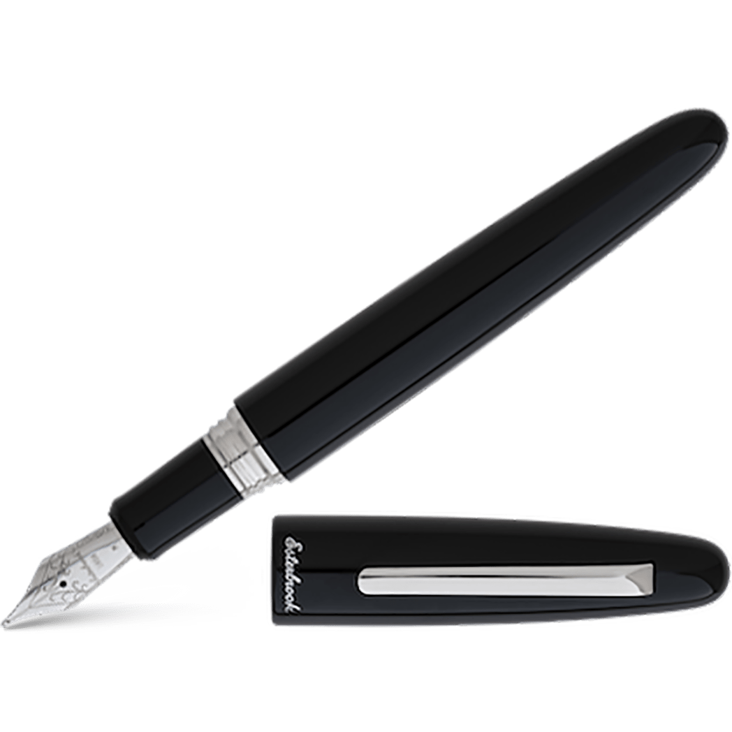 Esterbrook Estie OS Fountain Pen - Ebony - Chrome Trim - Pen Boutique Ltd