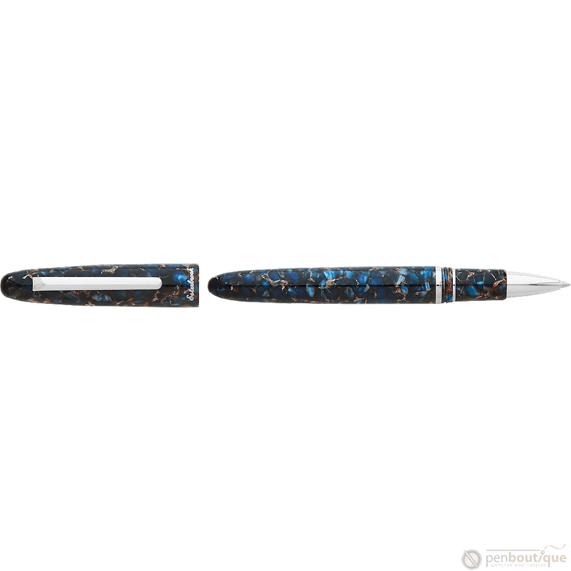 Esterbrook Estie Rollerball Pen - Nouveau Bleu - Palladium Trim - Pen Boutique Ltd