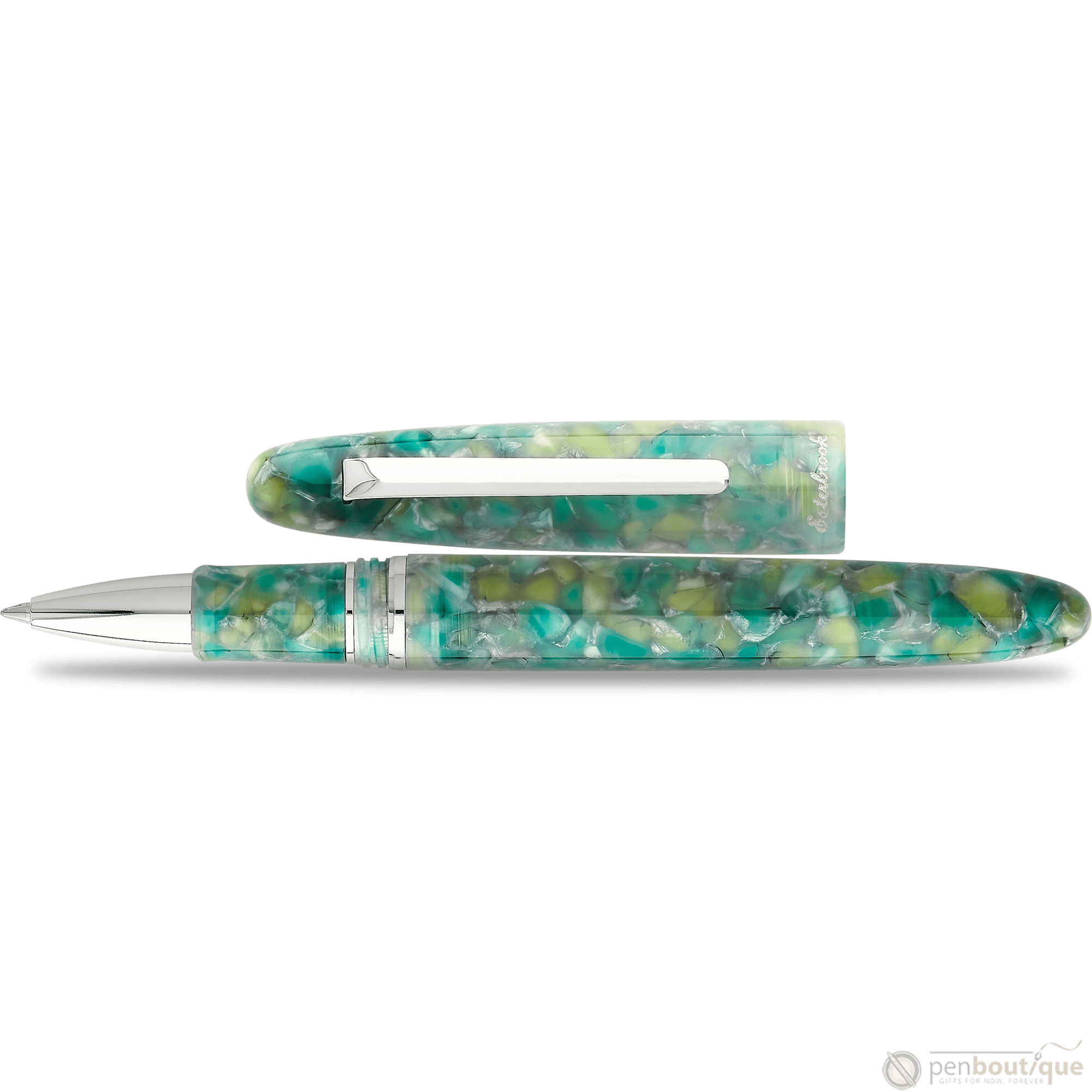 Esterbrook Estie Rollerball Pen - Sea Glass - Palladium Trim - Pen Boutique Ltd