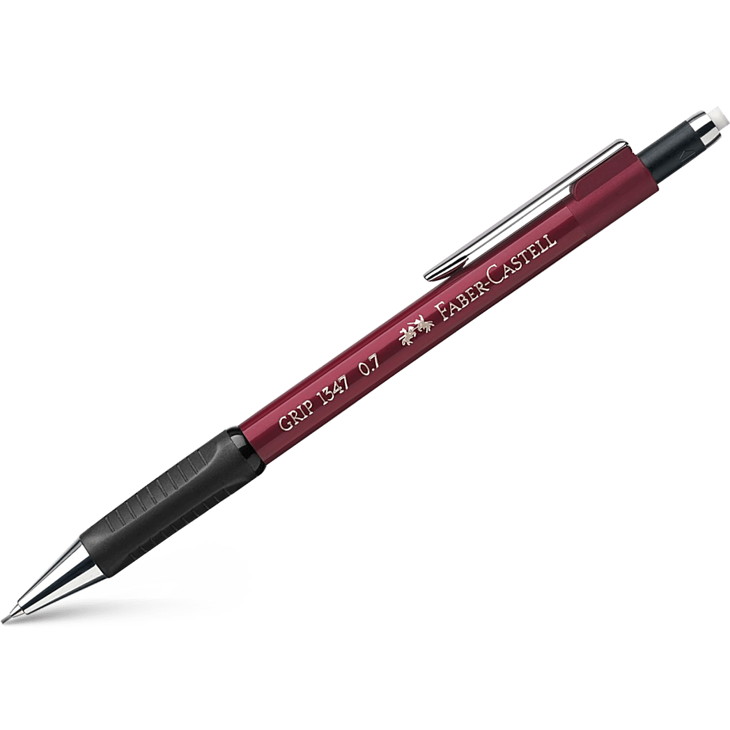 Faber - Castell Grip 1347 Mechanical Pencil - Red - 0.7mm - Pen Boutique Ltd